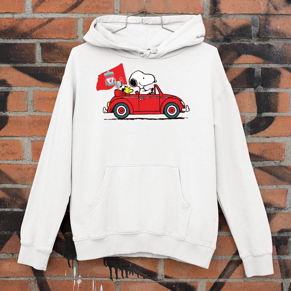 Official Snoopy Driving Car Liverpool shirt a6a1c80d snoopy driving car liverpool shirt 4 - Official Snoopy Driving Car Liverpool shirt