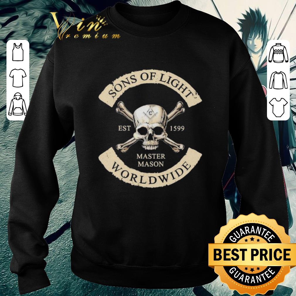 b23f75a2 awesome skull son of light master mason worldwide shirt 4 - Awesome Skull Son of Light Master Mason worldwide shirt
