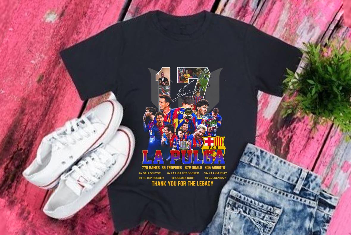 17 Lionel Messi La Pulga Thank You For The Legacy Shirt, Braca Lionel Messi La Pulga Shirt