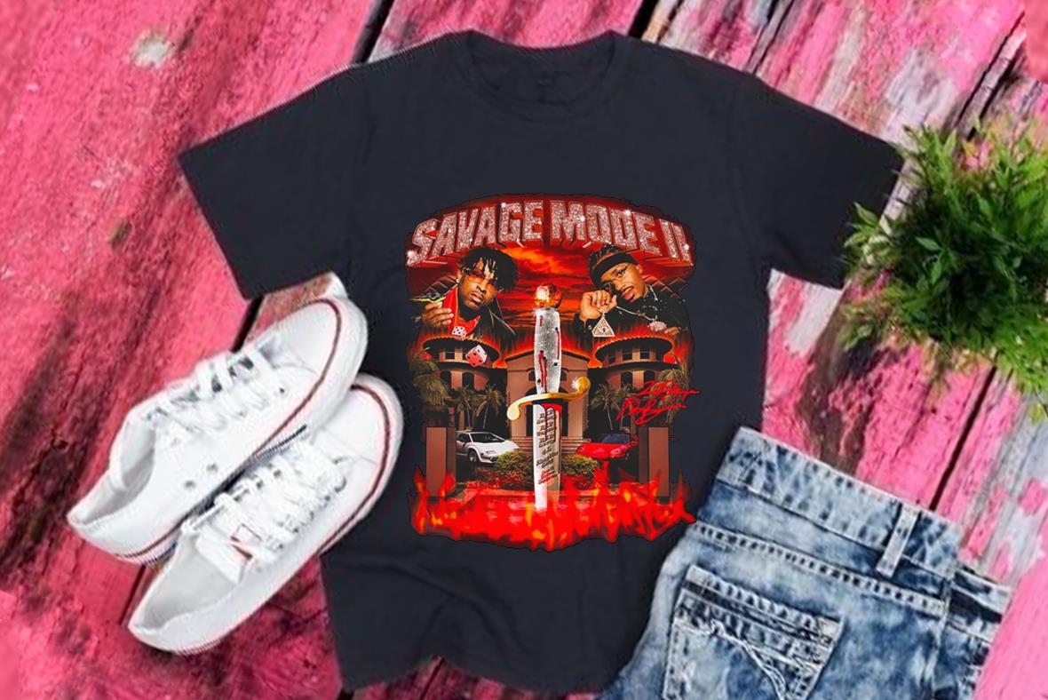 21 Savage And Metro Boomin Shirt, 'Savage Mode Ii' Merch Shirt, Metro Boomin Shirt