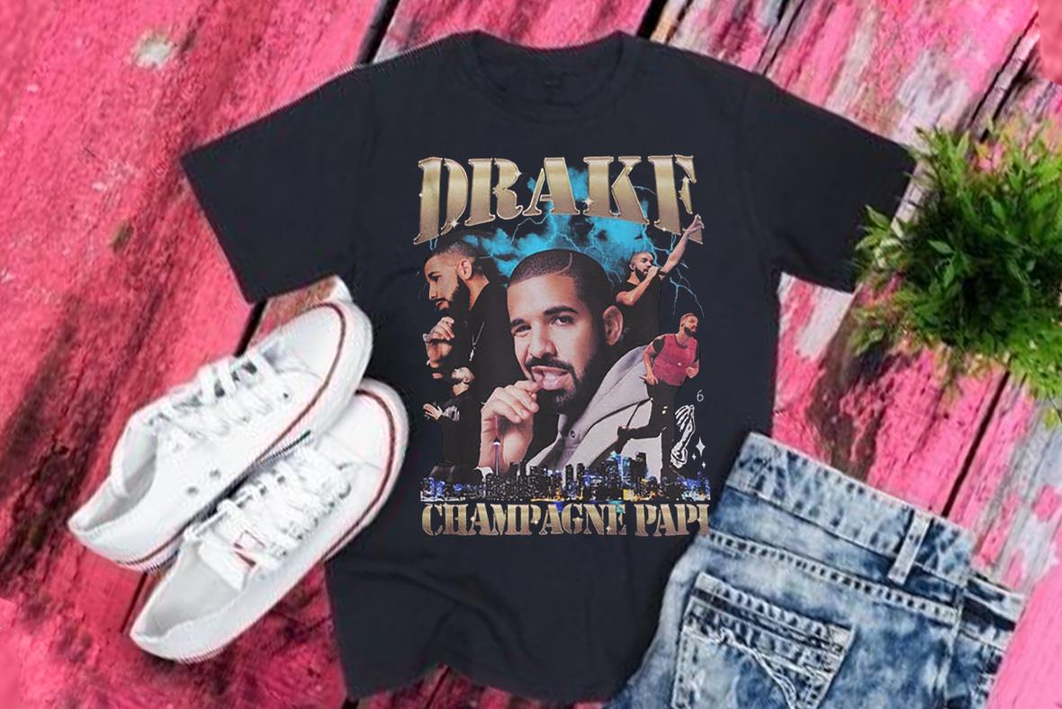 Drake Shirt, Drake Champagne Papi Shirt, Drake Printed Graphic Tee Shirt