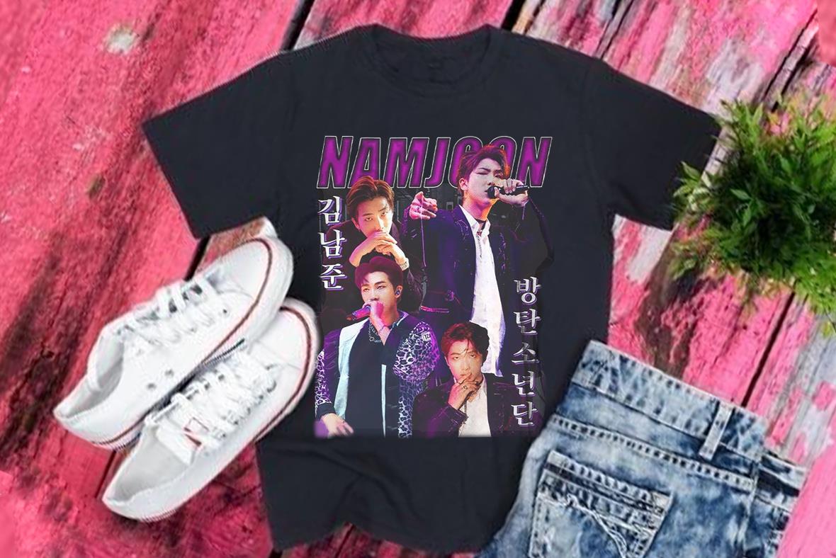 Kim Nam-joon Shirt Korean rapper Tee namjoon Tshirt, BTS Kim Nam-joon Shirt