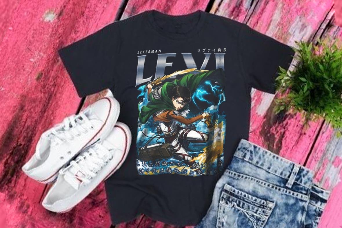 Levi Ackerman Shirt, Anime AOT Shirt, Attack on Titan levi Shirt, Captain Levi AOT Shirt