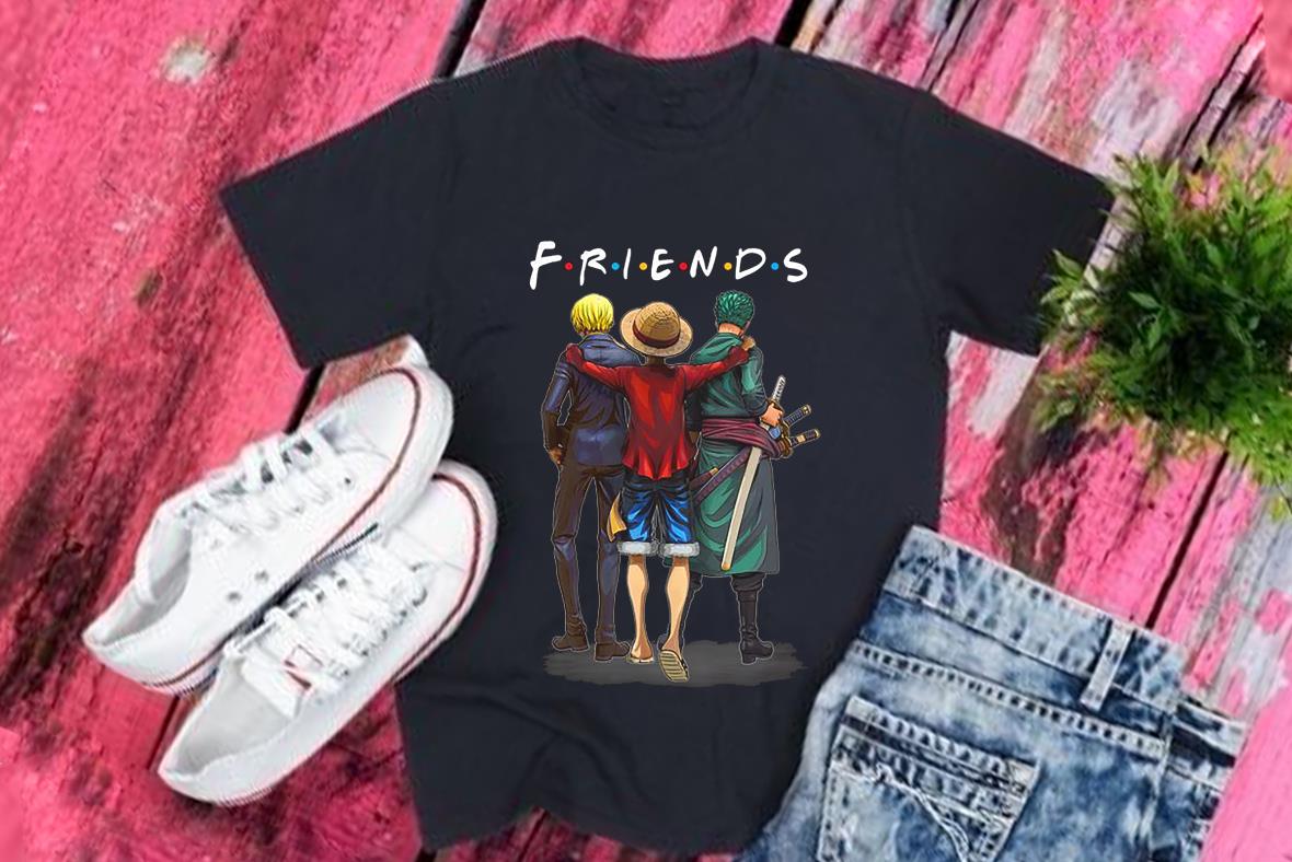 One Piece Friends Shirt, Friends Luffy Zoro And Sanji Shirt, Friends Straw Hat Shirt