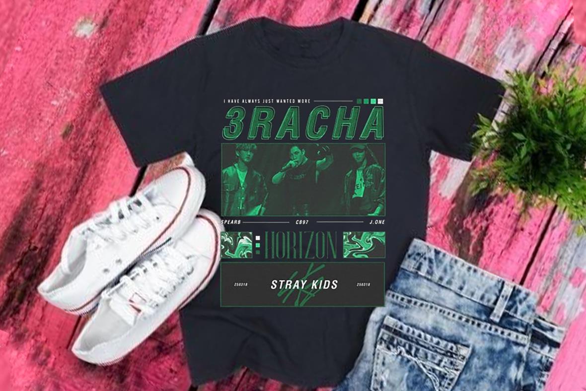 STRAY KIDS 3RACHA Black Unisex Kpop Shirt, kpop inspired clothing, kpop merch, 3RACHA merch Shirt