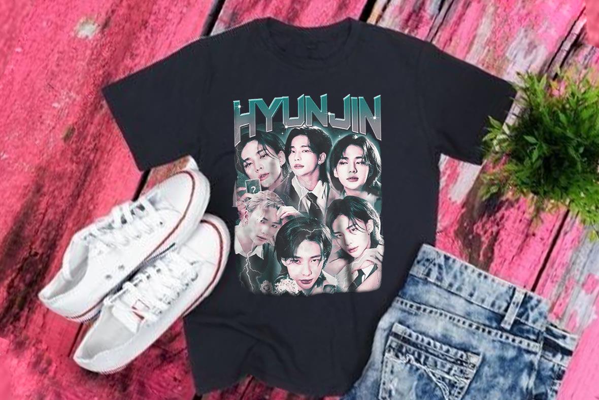 STRAY KIDS HYUNJIN Shirt, Stray Kids Printed Graphic Tee, Stray Kid Fan Shirt,Kpop Shirt, kpop inspired clothing Shirt
