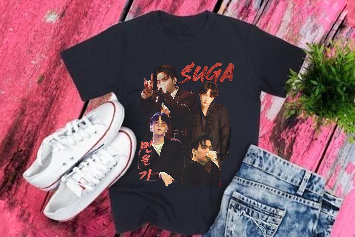 Suga Shirt, Agust D Shirt, Suga Bangtan Boyband Shirt, BTS Suga Daechwita Shirt
