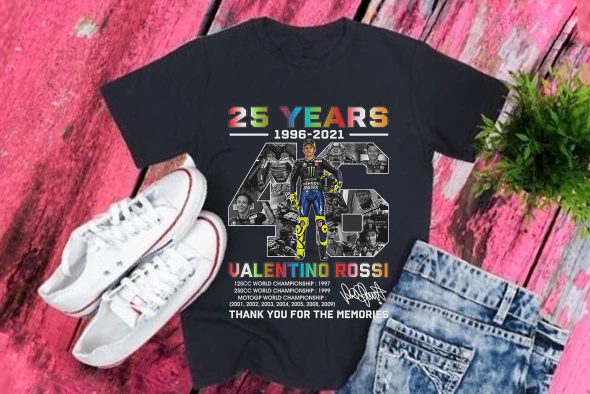 Valentino Rossi Shirt, 25 Years 1669-2021 Valentino Rossi Shirt,  46 Valentino Rossi Racing Shirt