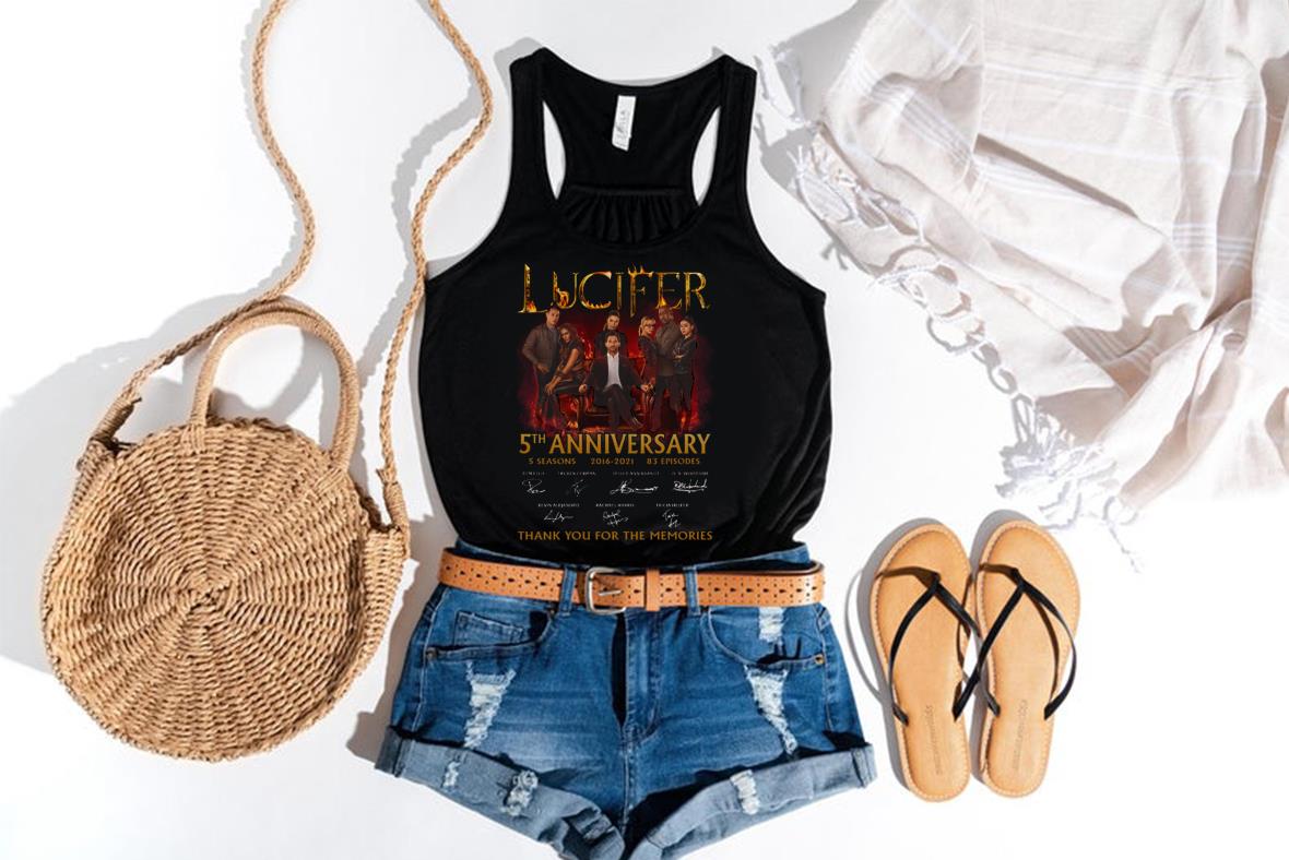 Vintage Lucifer 5th Anniversary Signature Thank You For The Memories Shirt, 5th Lucifer Shirt Vintage Lucifer 5th Anniversary Signature Thank You For The Memories Shirt 5th Lucifer Shirt 4 - Vintage Lucifer 5th Anniversary Signature Thank You For The Memories Shirt, 5th Lucifer Shirt