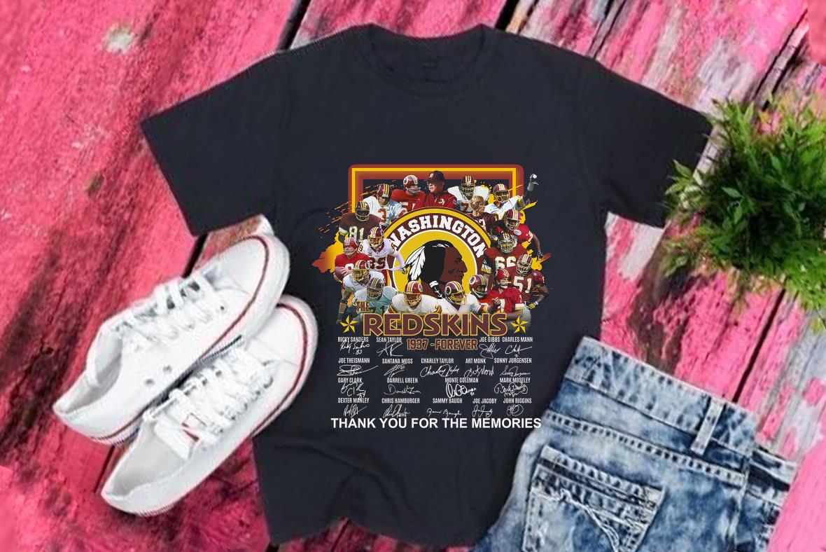 Vintage Washington Redskins Shirt, The Redskins 1937 Forever Thank You For The Memories Shirt