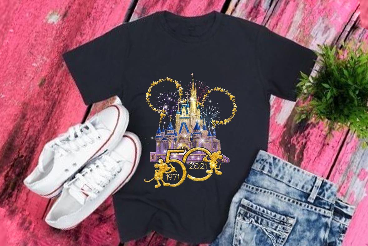 50th Disney Walt Shirt, Magic Disneyland Kingdom Kingdom Shirt, 50th Anniversary Mickey Ears Disney World 1971 2021 Shirt