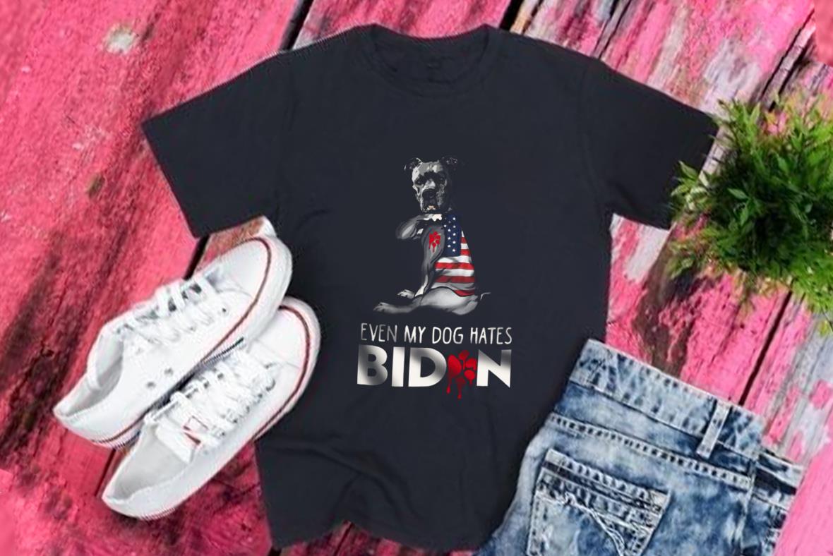 Dog Tattoo Hates Joe Bieden Shirt, Even My Dog Hates Biden Shirt, Dog Tattoo Even My Dog Hates Biden Shirt