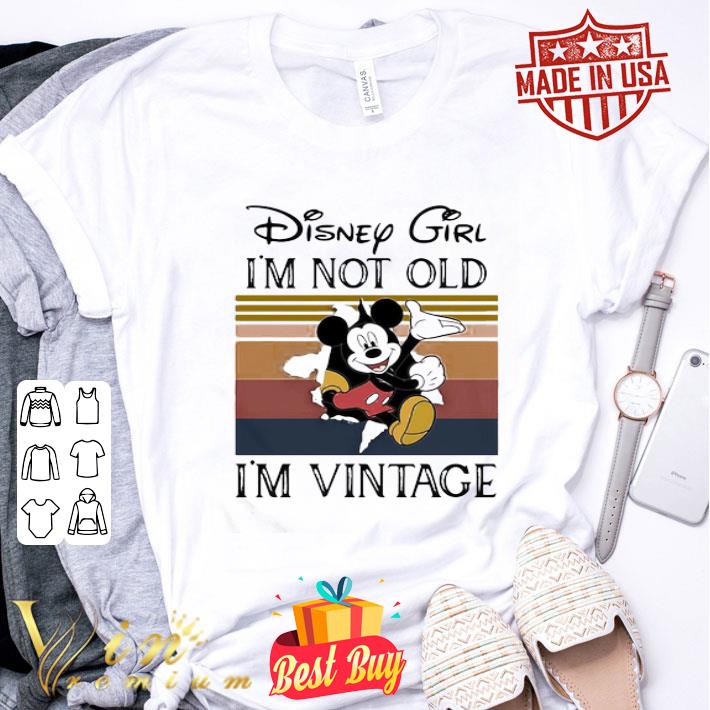 Disney girl i’m not old i’m vintage retro shirt