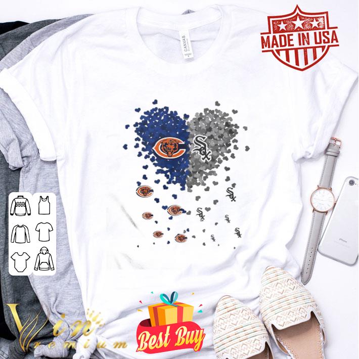 Love Chicago Bears And Chicago White Sox Tiny Shape Hearts shirt
