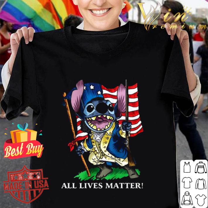 Stitch all lives matter american flag independence day shirt