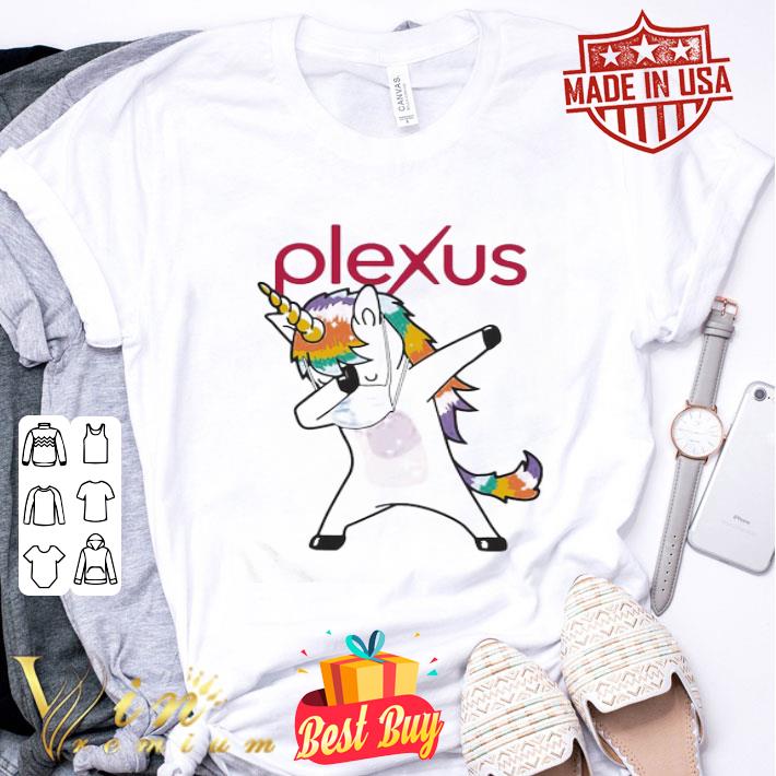 Dabbing unicorn mask plexus logo coronavirus shirt