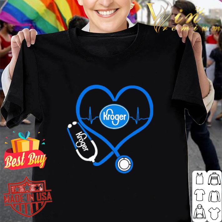 Kroger Nurse Stethoscope Love Heartbeat shirt