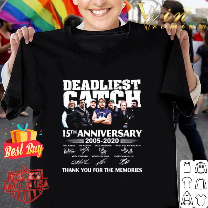 Deadliest Catch 15th Anniversary 2005-2020 Signatures shirt