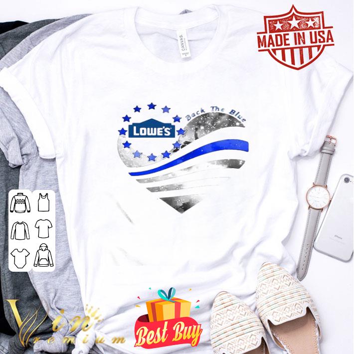 Lowe’s Logo Back The Blue American Flag 4th Of July shirt