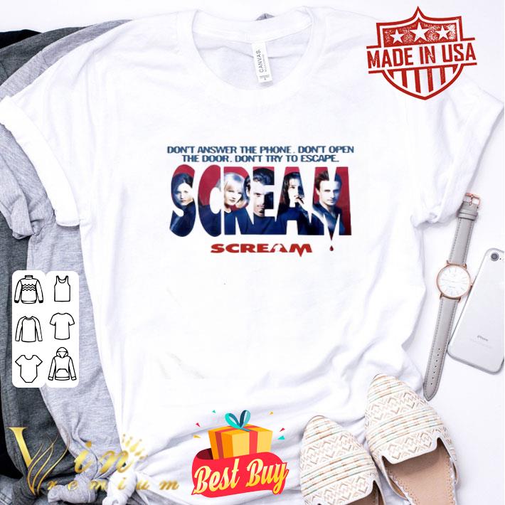 Don’t answer the phone don’t open the door Scream Halloween shirt