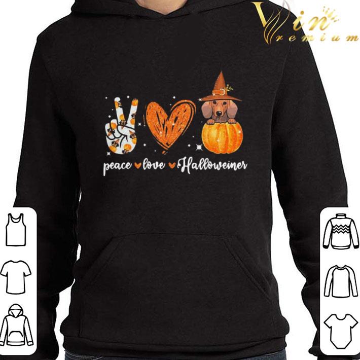 Peace Love Dachshund Halloween shirt