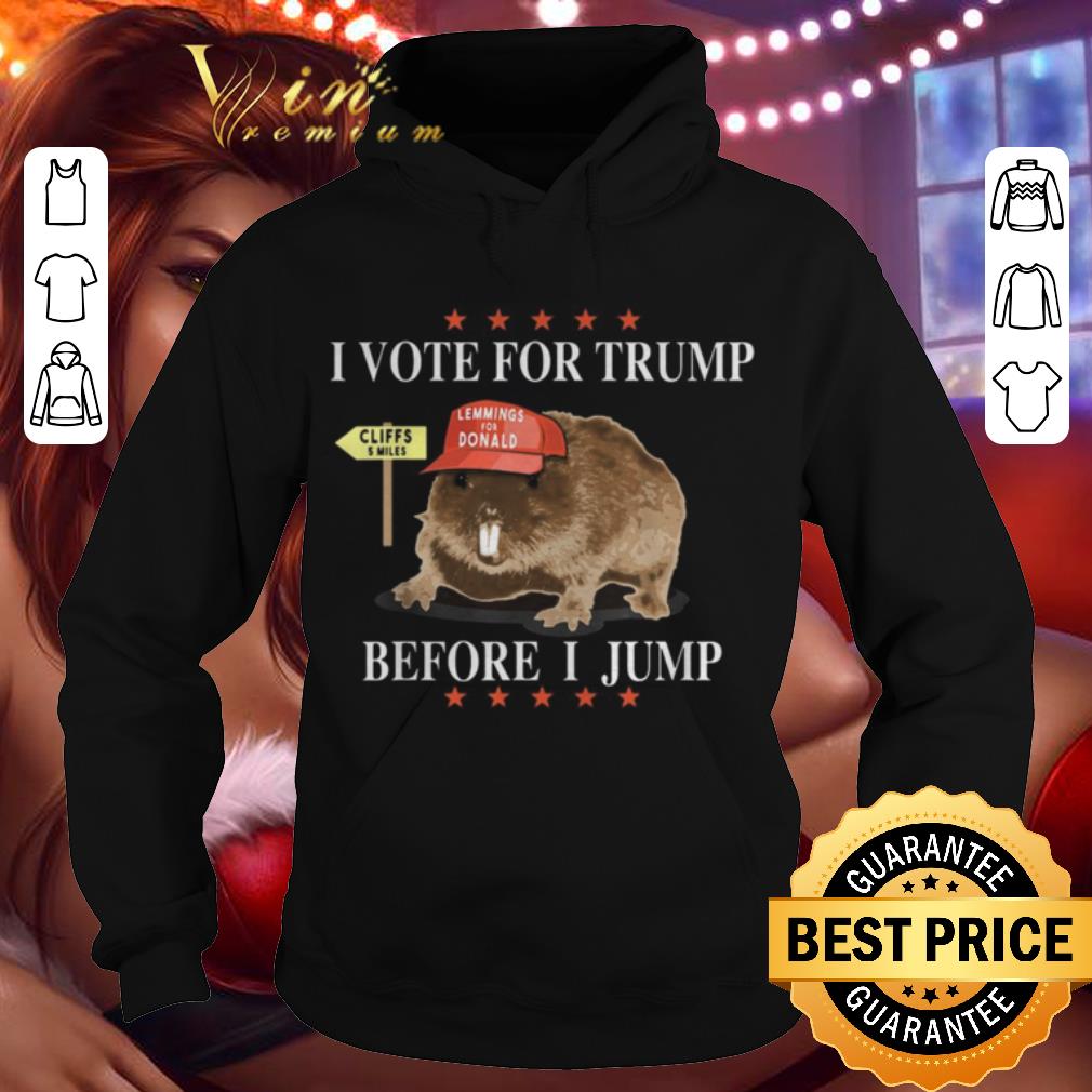Mouse I Vote For Trump Before I Jump Lemmings For Donald shirt 3 Mouse I Vote For Trump Before I Jump Lemmings For Donald shirt