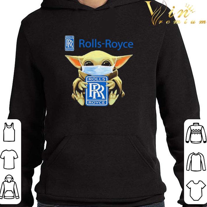 Star Wars Baby Yoda face mask hug Rolls Royce shirt