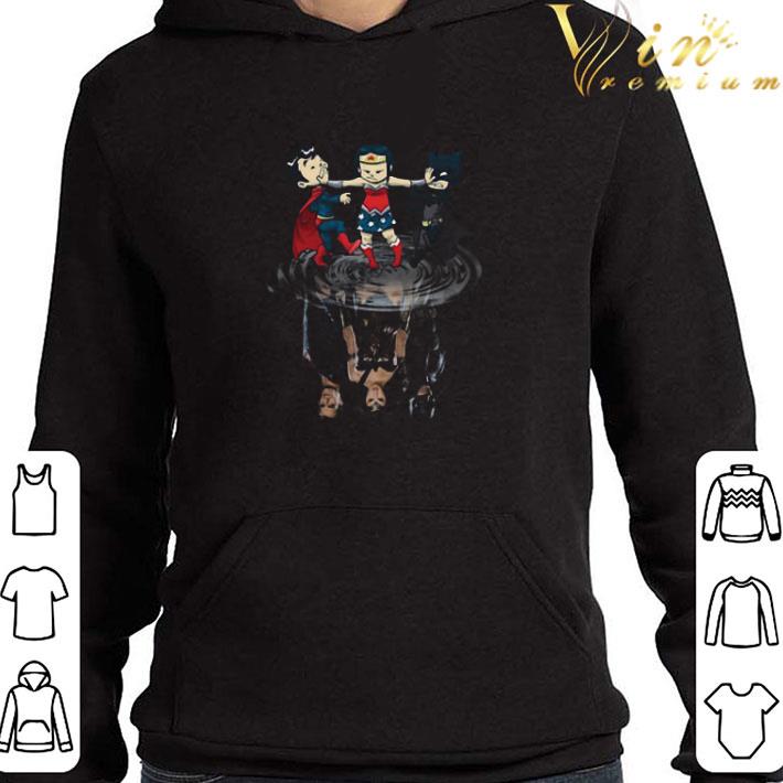 Superheroes Chibi Water Reflection shirt
