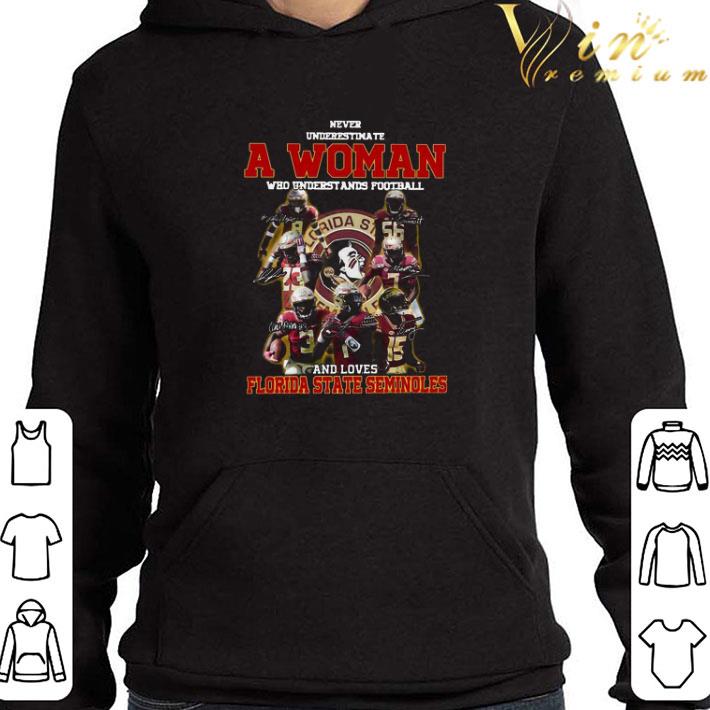 Never underestimate an old woman who understands football and florida state seminoles signatures shirt
