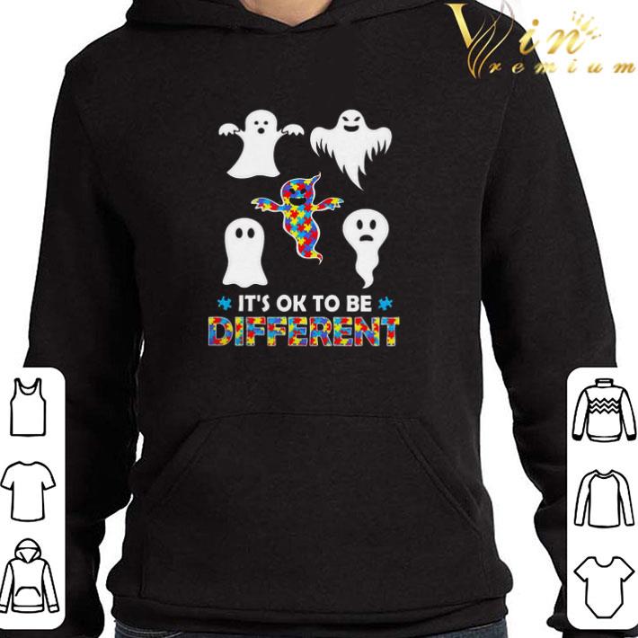 Halloween Autism Awareness Boo Ghosts It’s Ok To Be Different shirt