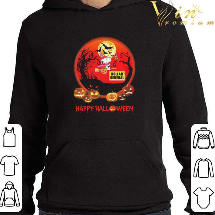 Happy halloween dollar general snoopy witch pumpkin shirt