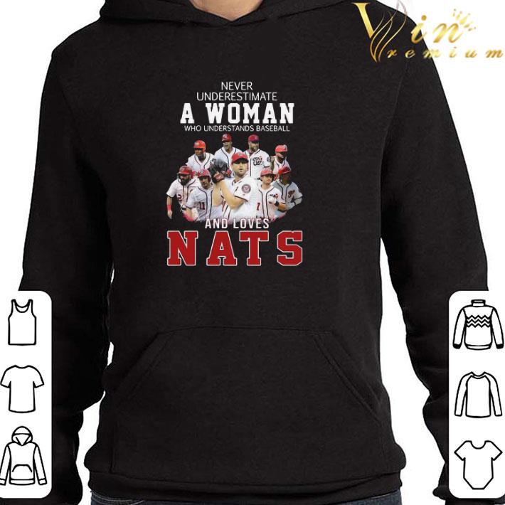 Never Underestimate An Old Woman Who Understands Baseball NATS shirt