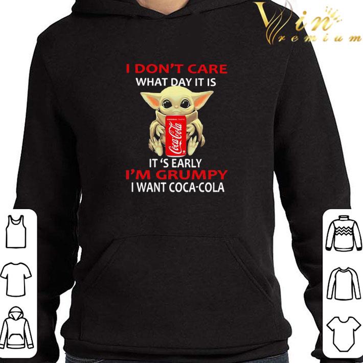 Star Wars Baby Yoda I Don’t Care What Day It Is I’m Grumpy I Want Coca Cola shirt 3 Star Wars Baby Yoda I Don’t Care What Day It Is I’m Grumpy I Want Coca Cola shirt
