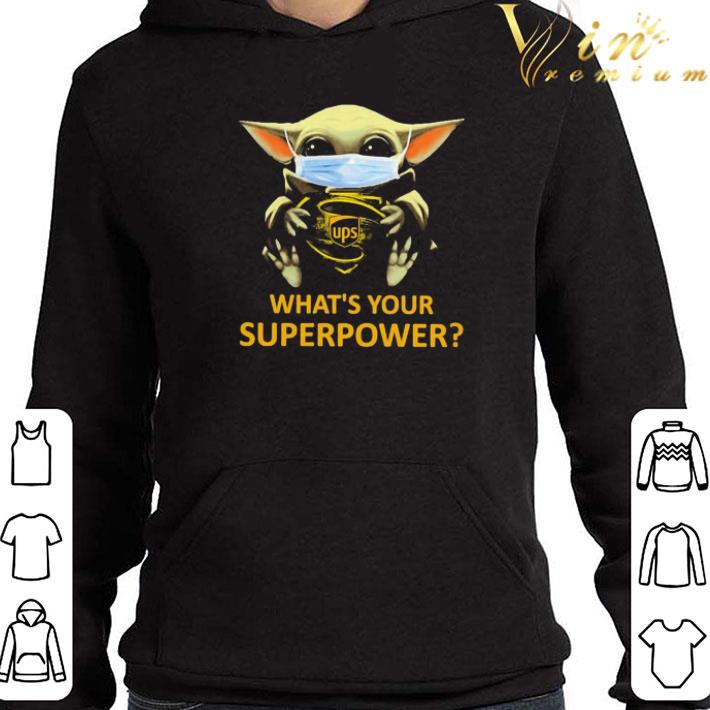 Star Wars Baby Yoda mask UPS what’s your Superpower shirt