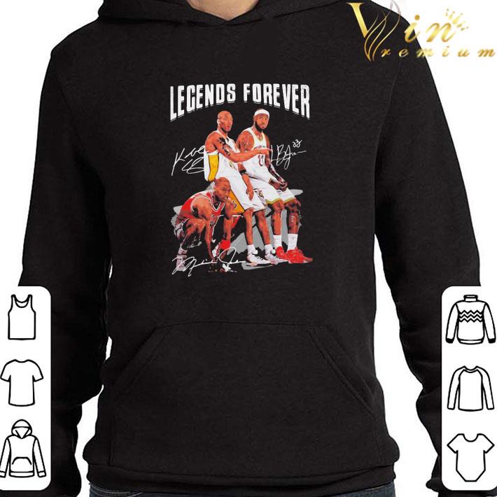 Legends Forever Kobe Bryant Lebron James And Michael Jordan Signatures shirt