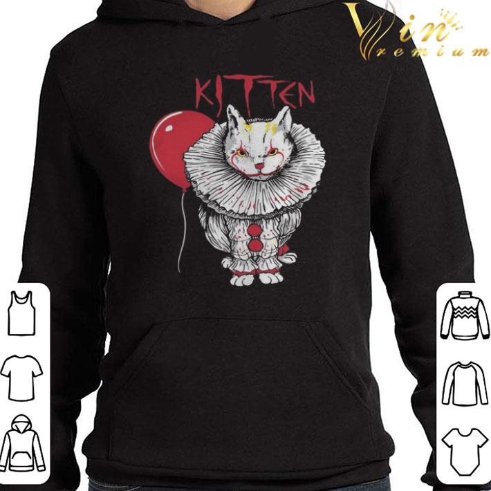 Kitten Cat And IT Clown Halloween shirt