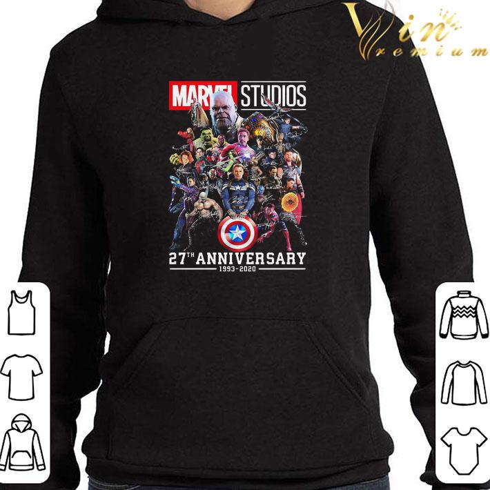 Marvel Studio 27th anniversary 1993 2020 signatures shirt