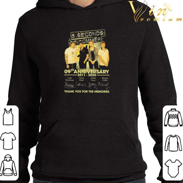 Seconds of Summer 09th anniversary 2011 2020 signatures shirt