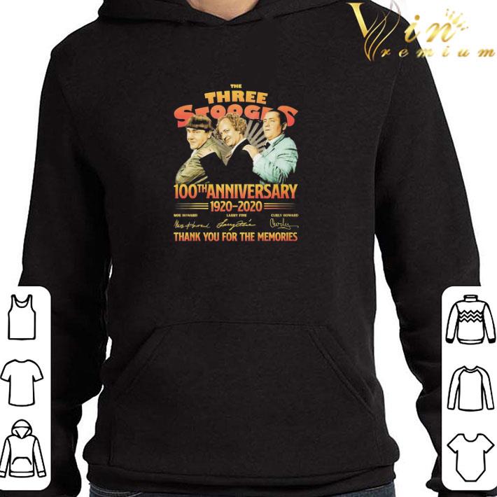 The Three Stooges 100th Anniversary 1920 2020 Signatures Moe Howard shirt