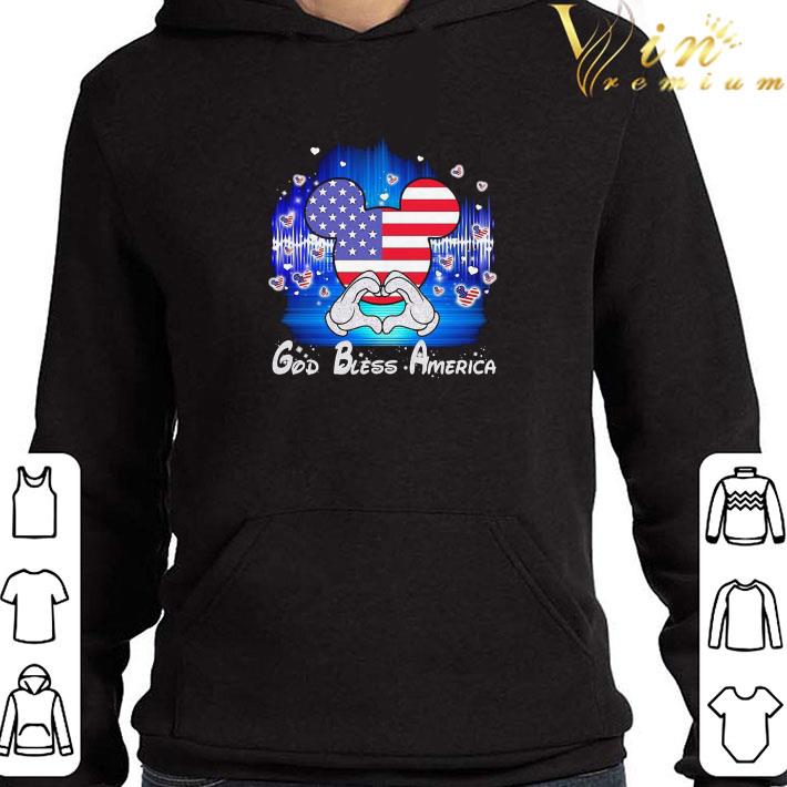 Mickey Mouse God Bless American flag 4th of July shirt
