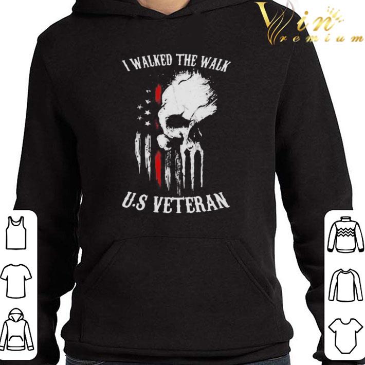 I walked the walk U.S veteran American Flag shirt