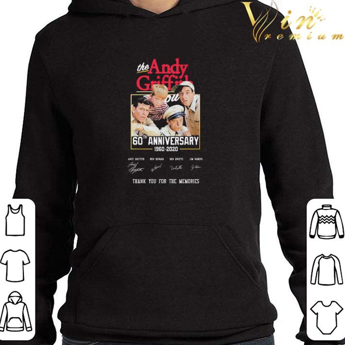 The Andy Griffith anniversary 1960 2020 thank You for the memories signatures shirt