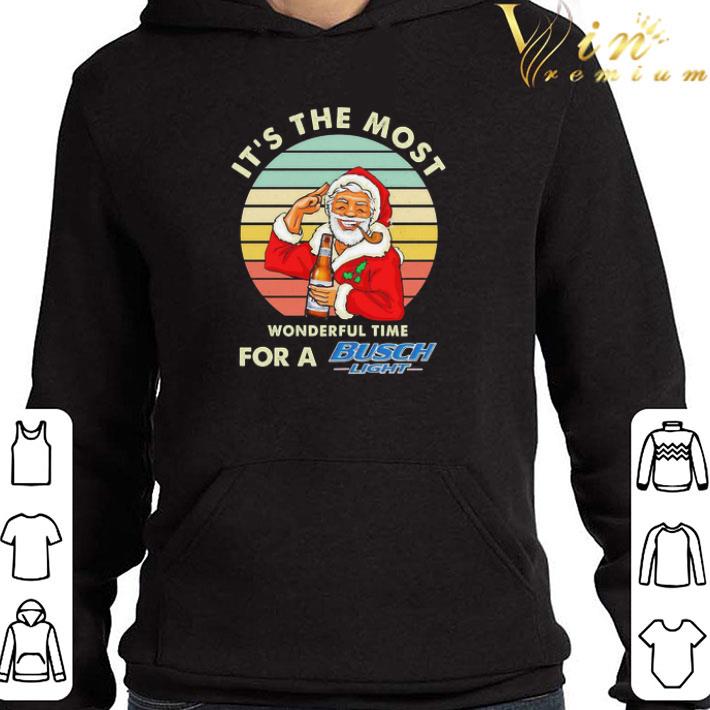 Santa Claus It’s the most wonderful time for a Busch Light vintage shirt
