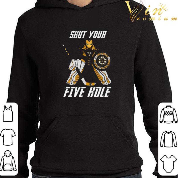 Iron Man Boston Bruins Shut Your Five Hole shirt