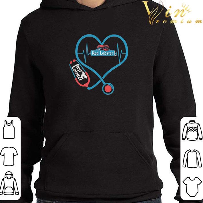 Nurse Stethoscope Red Lobster Heartbeat shirt