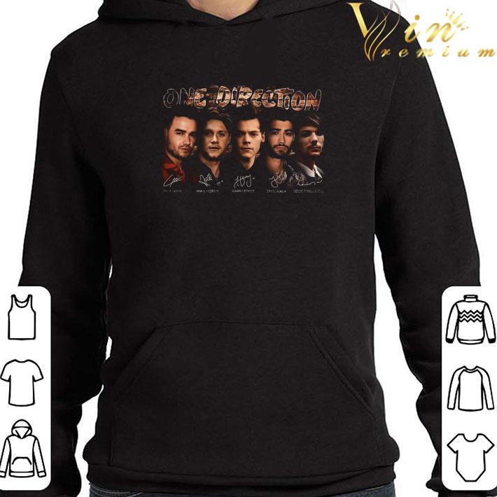 One Direction Liam Payne Niall Horan Harry Styles Zayn Malik Signatures shirt