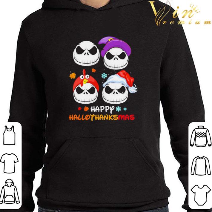 Skulls happy Hallothanksmas shirt