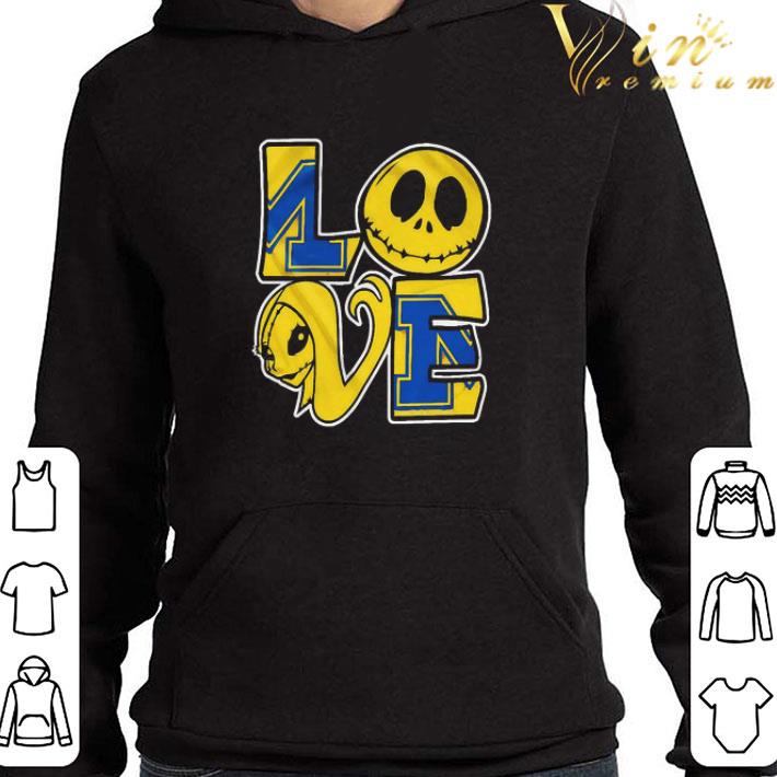 Michigan Jack Skellington and Sally love shirt 3 Michigan Jack Skellington and Sally love shirt
