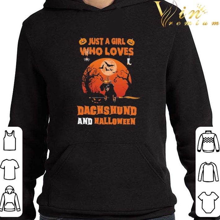 Just a Girl who loves Dachshund and Halloween shirt