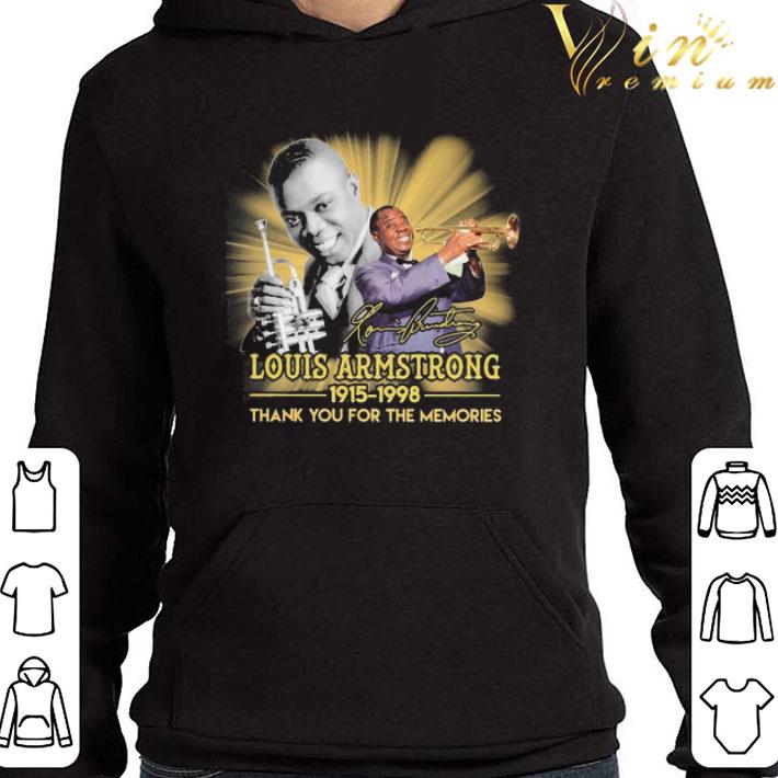Louis Armstrong 1915 1998 thank you for the memories signature shirt